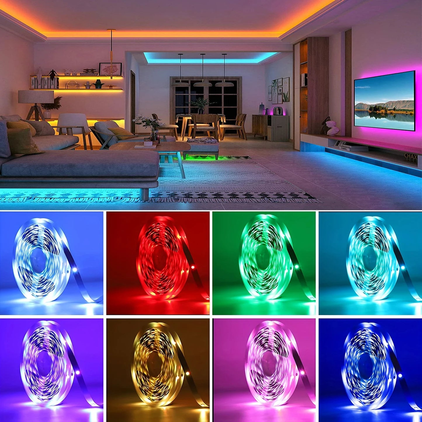 RGB Led Strip Lights Room