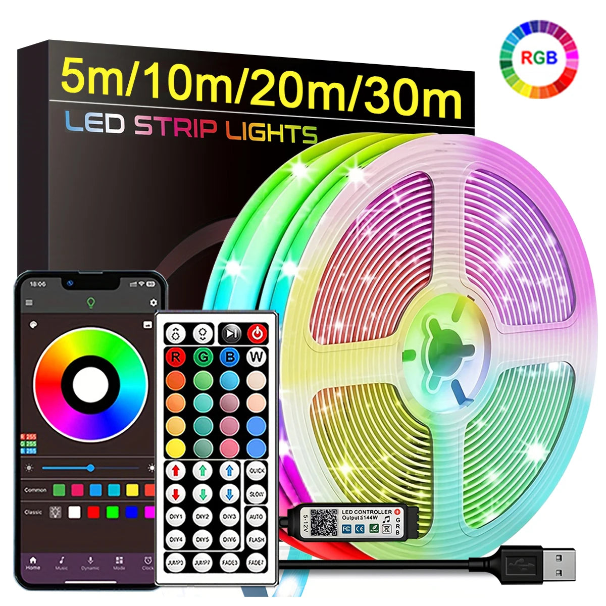 RGB Led Strip Lights Room